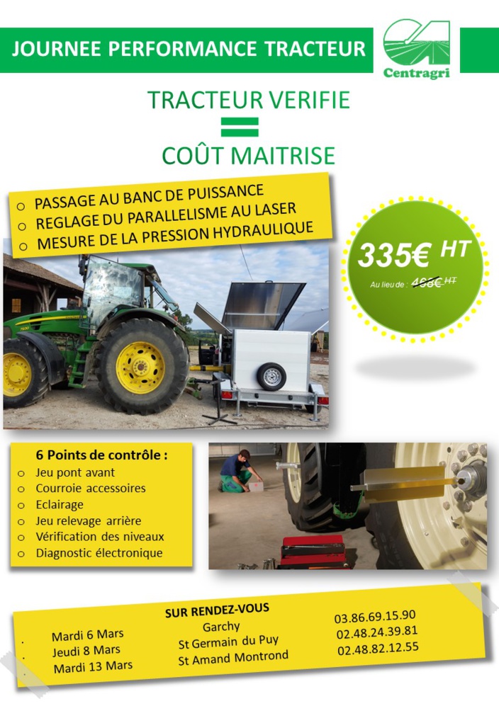 Journées performance tracteur